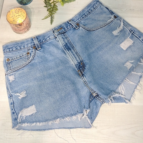 Levi's Pants - Levis Distressed Cut Off Denim Shorts A3
